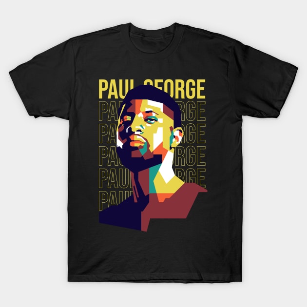 Paul George on WPAP Style T-Shirt by pentaShop